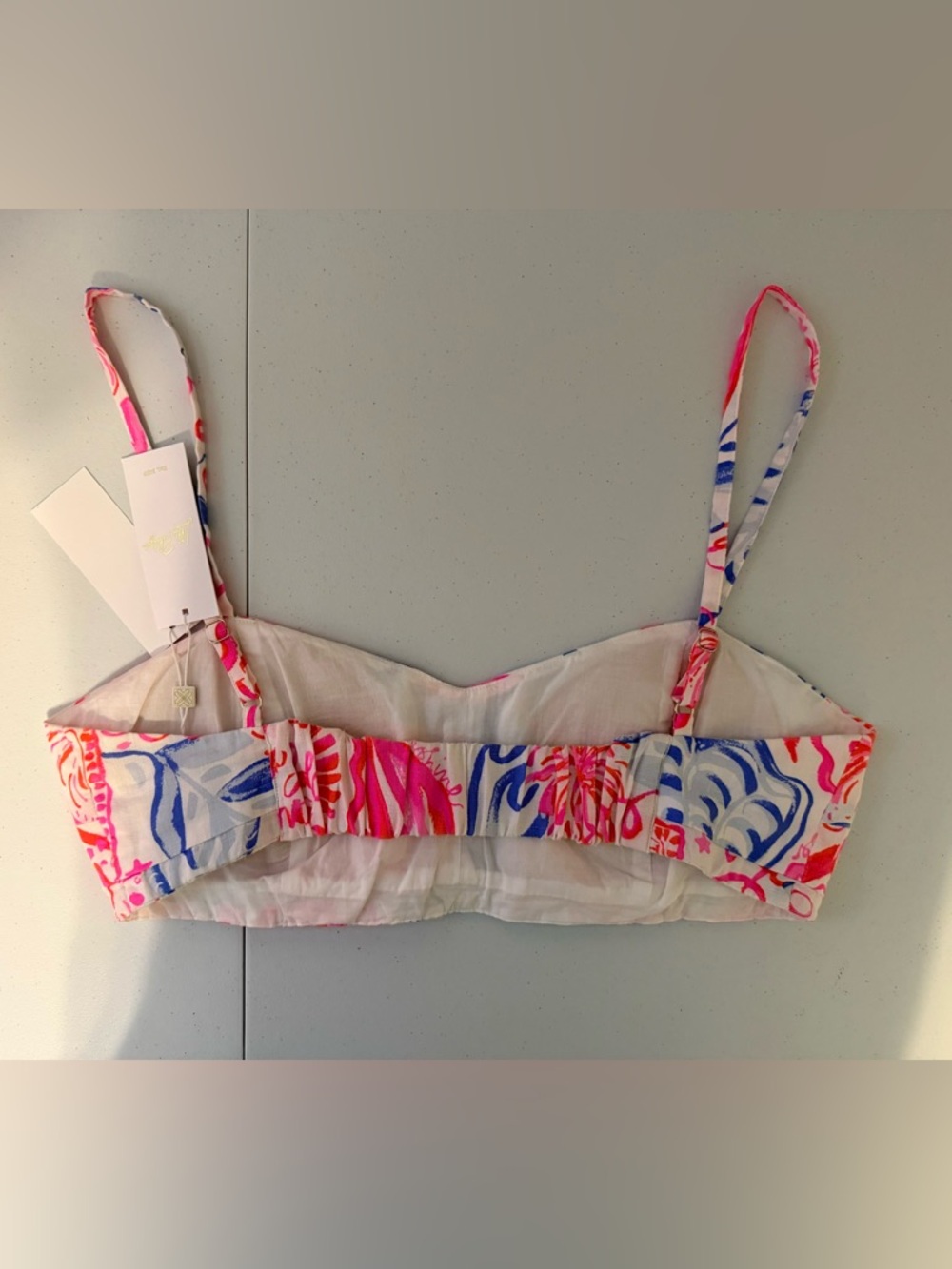 NWT SAWYER BANDEAU TOP RESORT WHITE SUN SEA SAND SIZE:14 - Picture 2 of 3